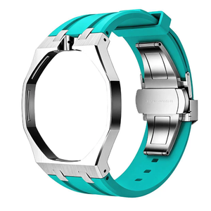 Boîtier de montre de luxe en acier inoxydable Blues pour kit de modification <span class=keywords><strong>Swatch</strong></span> Lépine - Style Royal - Kit de conversion de montre de poche avec couronne à 12 heures - Product Image 5