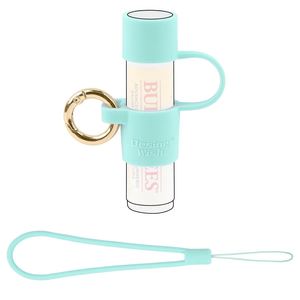 Custom Logo Portable Silicone Chapstick & Lip Balm Keychain <b>Holder</b> <b>Makeup</b> Accessories for Promotional & Business Gifts - Product Image 2