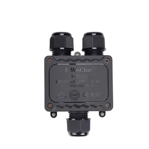 IP68 Waterproof Junction Box Electrical 3 Way Enclosure Block Cable Connecting Line Protection for Wiring Accessories