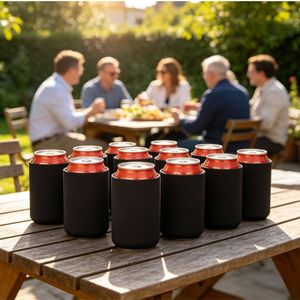 Enfriador de Latas de Neopreno con Logotipo Personalizado, Regalo Promocional, Porta Latas Plegable <span class=keywords><strong>en</strong></span> Blanco, Regalos Corporativos al por Mayor para Ferias Comerciales - Product Image 4