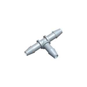 T-Type Tee Connector 3.2-4.8-6.4mm <b>PP</b> Plastic For Hose Connection Gray Color - Product Image 1