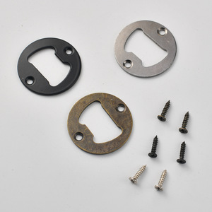 Abridor de botellas redondo de 40 mm, hierro, acero laminado en frío, duradero, para bares, cocinas, cajones - Product Image 1