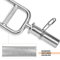 Barre de triceps chromée multi-prise pour musculation en salle de sport – Vente en gros