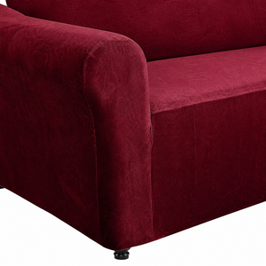 Lujo terciopelo suave elástico en forma de U en forma de L de 5 plazas sofá funda de sofá cubierta de asiento de esquina Planta elegante sofá elástico - Product Image 3