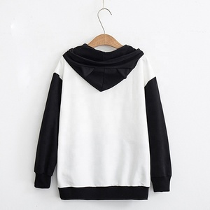 Primavera donna manica lunga <span class=keywords><strong>gatto</strong></span> <span class=keywords><strong>felpa</strong></span> donna Casual gattino <span class=keywords><strong>gatto</strong></span> stampa tasca sottile <span class=keywords><strong>felpa</strong></span> con cappuccio camicetta Top Shirt - Product Image 4