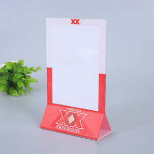 Soporte de menú de mesa de plástico personalizado al por mayor <span class=keywords><strong>NIHAO</strong></span> soporte de exhibición para uso en interiores - Product Image 2