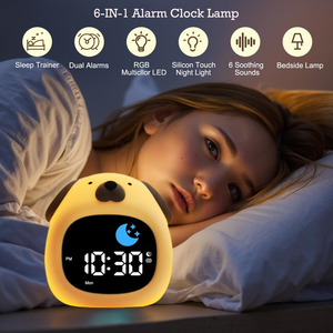 Sleep Trainer Multifunctional Digital Alarm <b>Clock</b> Baby Sleep Portable Sound White Noise Machine Touch Night Light - Product Image 2