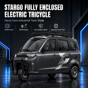 Triciclo Eléctrico Cerrado de 600W, Scooter de 3 Ruedas para Pasajeros, Movilidad Urbana para Todo Clima - Product Image 1