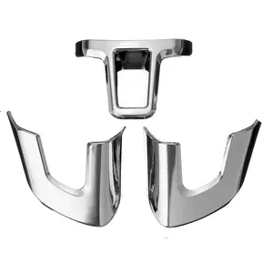 Cubiertas Decorativas para el Volante del Coche, para Volkswagen VW Golf 6 MK6 2009 2010 2011 2012 Polo Bora Sagitar, ABS Cromado - Product Image 2