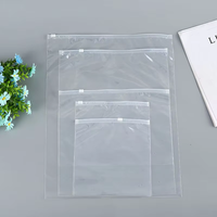 Sacs à fermeture éclair en PVC LDPE givré avec logo personnalisé sacs à zip-lock en plastique transparent PE pour vêtements et chaussures gravure impression manipulation de surface