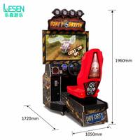 Máquina de Juego de Carreras para Interiores con Temática de Calaveras, Simulador de Conducción Comercial para Centros de Juego, Operada con Monedas