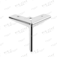 WINSTAR Moderne Metall-Dreieck-Sofabett-Beine Möbelbeschläge für Wohn-/Schlafzimmer