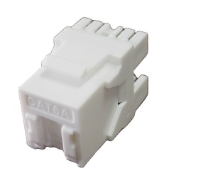 Prezzo di fabbrica UTP Cat 6 RJ45 presa jack keystone 180 gradi con otturatore - Product Image 3