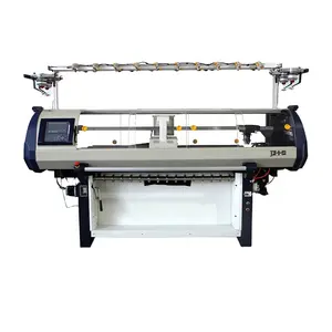 Collar e algemas Knitting Machine Camisa Jacquard Collar Making Machine Sistema único computadorizado Flat Knitting Machine Knitwear