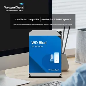 Disque dur mécanique interne SATA de 4 To pour ordinateur de bureau, disque bleu - Product Image 4