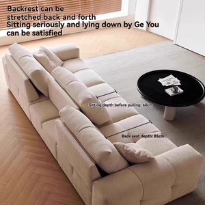 Divano componibile in velluto regolabile di lusso con cuscini morbidi per <span class=keywords><strong>mobili</strong></span> da <span class=keywords><strong>soggiorno</strong></span> eleganti e confortevoli - Product Image 3
