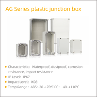 Boîte de jonction étanche IP66 en ABS B&J avec plage de température de -40 à 80 pour l'électronique 80*110*70mm