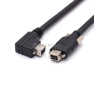 Thẳng 1394b cắm để 1394b góc bên phải cắm 9pin máy ảnh liên kết cáp với vít khóa - Product Image 3