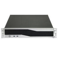 Châssis de serveur industriel rackable 2U MACASe K245DF d'occasion avec alimentation redondante, support carte mère ATX, 7 emplacements PCIe, 5x3.5/6x2.5 HDD pour DVR