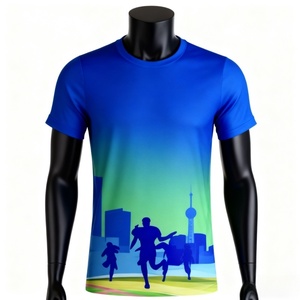 Camisetas Deportivas Personalizadas para Hombre, 100% Poliéster, Camisetas Gráficas Deportivas Lisas al por Mayor, Camisetas Deportivas Sublimadas para Correr - Product Image 1