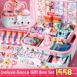 Set de Pegatinas de Goma con Forma de Pata de Gato Meng <span class=keywords><strong>Yiyi</strong></span>, Caja de Almacenamiento para Manualidades, Regalo de Cumpleaños para Niñas, Juguetes Infantiles, Compras Globales - Product Image 2