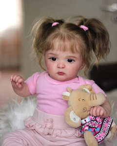 Mini Muñecas Reborn de Vinilo Suave de 48 cm con Cabello Enraizado, Cuerpo de Juguete Suave, Muñecas Reborn para Niños y Niñas, Regalo Perfecto - Product Image 5