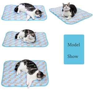 Breathable cat <b>mat</b> litter Summer Cool Bamboo <b>Mat</b> Kennel Ice Silk Ice Pad for cat <b>mat</b> litter - Product Image 1