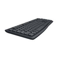 Teclado inalámbrico Logitech K270 para Windows, inalámbrico de 2,4 GHz, tamaño completo, teclado numérico, 8 teclas multimedia