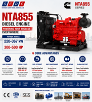 SCDC NTA855-P400 Dieselmotor mit Elektrostart 294kW 400PS Industrielle Kraftmaschine Hohe Produktivität für Generatorsatz Wasserpumpe