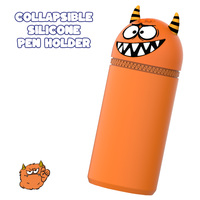 Porte-stylo en silicone Strange Us Monster, lavable, grande capacité, organisateur de bureau flexible |   Recruter des Agents Exclusifs Mondiaux