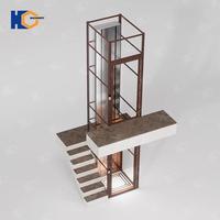 Ascenseur hydraulique pratique pour la maison, ascenseur résidentiel pour maison, villa, capacité 400 kg, 2 à 6 étages