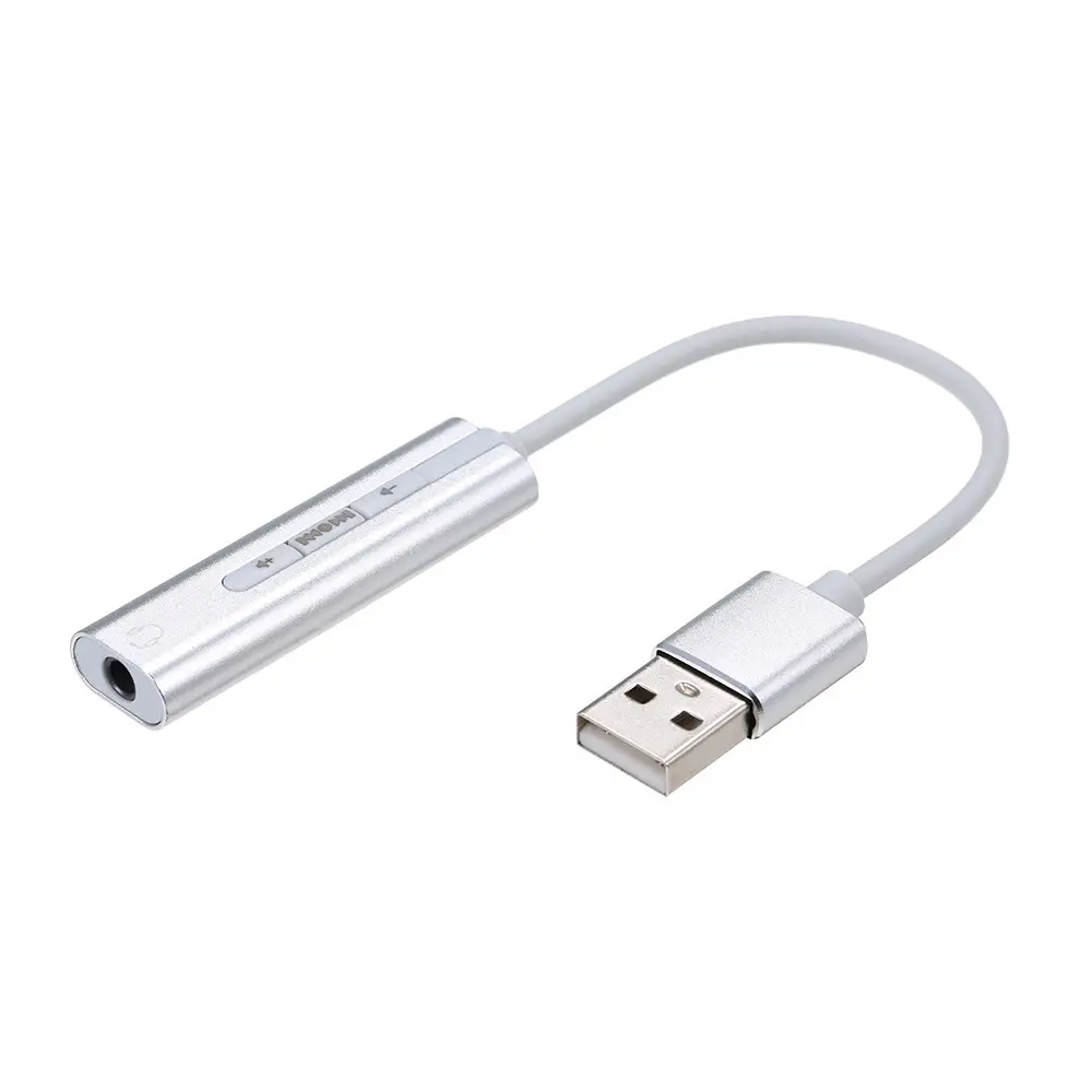 USB外部サウンドカードHi-Fiマジックボイス7.1CHオーディオカードアダプターUSBからジャック3.5mmイヤホンマイクスピーカー (ラップトップPC用) (