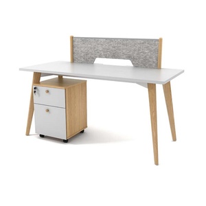 Luxury Wooden Office Furniture Staff 2 Seater <b>Table</b> Office Modular Workstation With Drawer - Product Image 2
