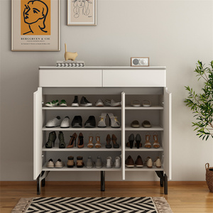 Moderno armadio per scarpe da esterno con porta in legno per la casa su misura <span class=keywords><strong>rosa</strong></span> <span class=keywords><strong>scarpiera</strong></span> per il soggiorno di casa - Product Image 2