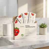 Solution Efficace pour Dents Sensibles en 14 Jours, Blanchiment Puissant, Améliore la Santé Dentaire, Sans Alcool, 28 Bandes, Marque Privée