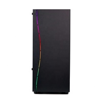 Boîtier d'ordinateur de jeu en alliage d'aluminium de type Mid Tower avec panneau frontal RGB pour micro ATX