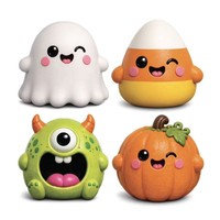 Jouets anti-stress amusants en forme de fantôme d'Halloween, figurines en caoutchouc souple à récupération lente, grandes figurines de fantômes pour soulager le stress