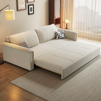 Canapé-lit moderne sur mesure à double rangée droite en tissu pour le rangement Canapé-lit pliable à double usage Convertible pour les petits habitants