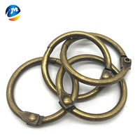 Petit 32mm laiton fer ouvert feuilles mobiles anneaux métal dossier livre reliure matériel produit cahier anneau matériel