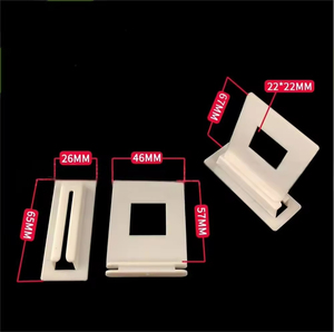 Hookei <b>Plastic</b> White Corrugated Corr-a-clip Shelf Support Clips for Cardboard Paper Shelf - Product Image 5