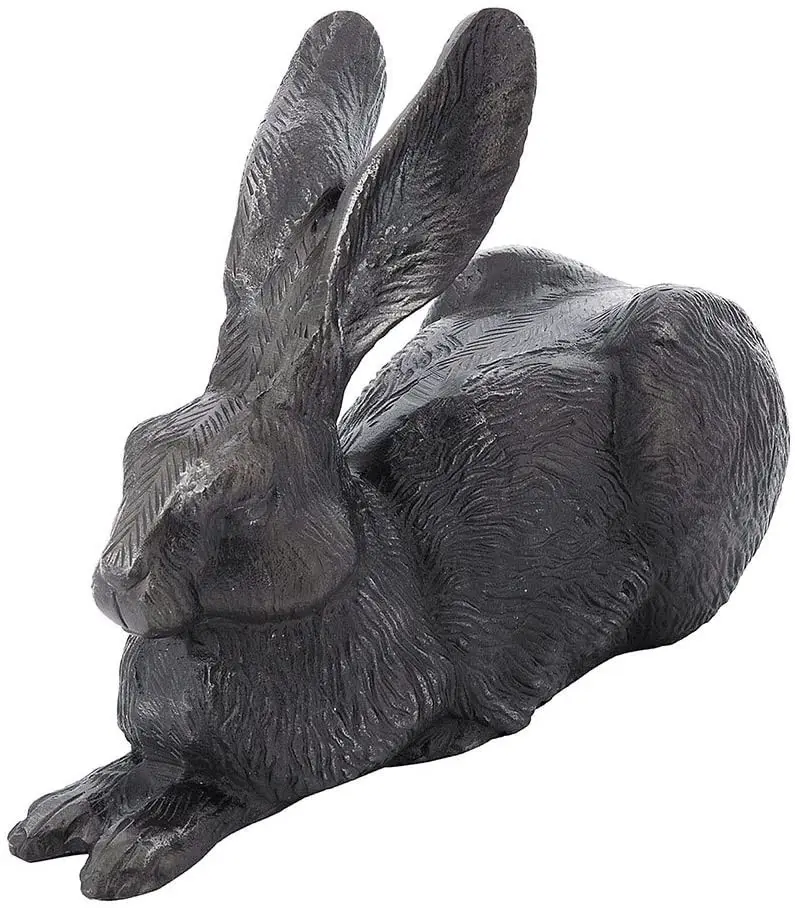 Rabbit Statue Deco Garden Bunny Figurines Polyresin Standing Cute Rabbits Outdoor Animals Decorations,Garden Patio.