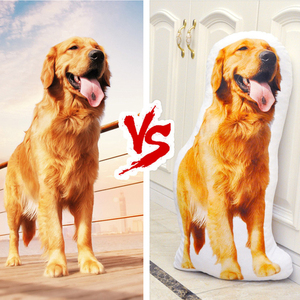 MOQ 1PC Personal isiertes Foto DIY 3D Porträt Gesicht Katze Hund Gefüllte Kissen Kissen - Product Image 2