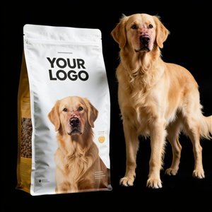 Bolsa de Fondo Plano de Plástico PE de Grado Alimenticio Personalizada de Alta Calidad con Cierre Hermético para Envasado de Alimentos para Mascotas como Perros y Gatos - Product Image 4