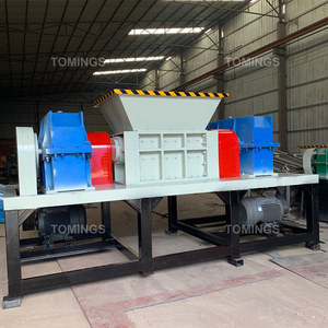 Broyeur multifonctionnel pour métaux, plastiques, pneus et bois - Équipement de traitement des déchets solides - Broyeur à double axe - Product Image 5