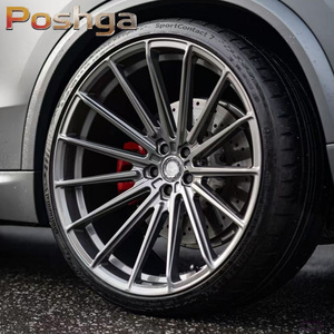 ล้อฟอร์จขอบลึกแบบเว้า ขนาด 17 18 19 20 21 นิ้ว 5x120 5x112 5x114.3 ชุบโครเมียมสีเงิน ผลิตจากอลูมิเนียมอัลลอย 6061-T6 สำหรับรถเบนซ์และออดี้ - Product Image 1