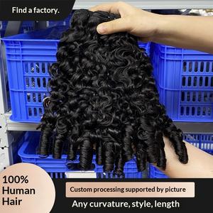 Perruque française bouclée pré-collée de 8 pouces, tissage à la main, style rideau français, pour femme, transfrontalière - Product Image 4