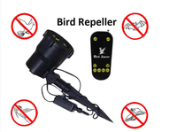 Lumière laser répulsive pour animaux pour l'extérieur IP65 étanche avec mouvement activé avec lumière laser et effraie les chats, les chiens, Foxe