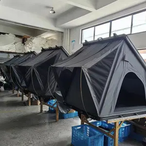 3-4 Persoons Driehoek Camping Dak Tent Aluminium Top Dak Tent Met Clamshell Hard Shell Dak Tenten