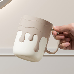 Taza de enjuague bucal con sabor a helado de crema de estilo minimalista, taza de cepillo de dientes de plástico económica y práctica <span class=keywords><strong>para</strong></span> uso familiar - Product Image 1