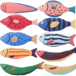 Saury Fish Cat Toy Soft Durable <strong>Catnip</strong> Crinkle Sound Squeak Bell Indoor Interactive <strong>Kitten</strong> Bite Resistant Teething - Product Image 1